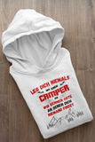 Leg dich niemals... - Organic Hoodie